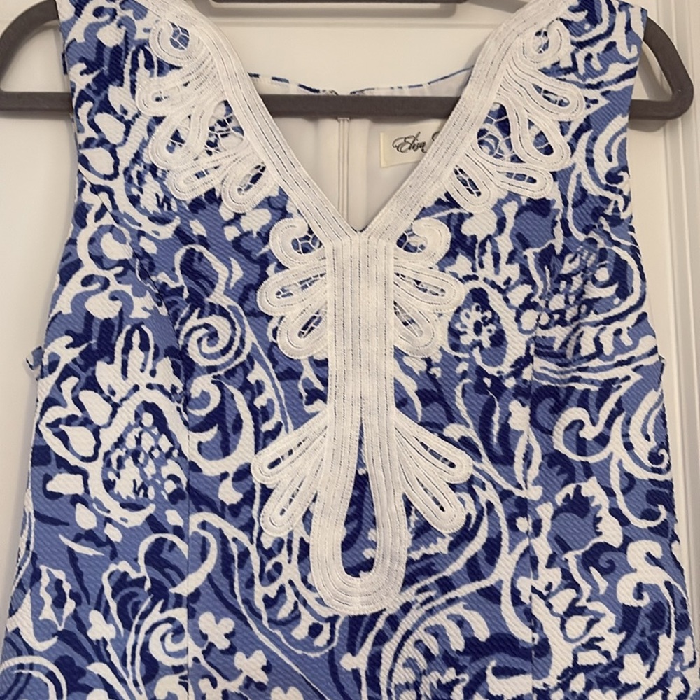 Eliza J Blue and White Dress - Picture 2 of 4